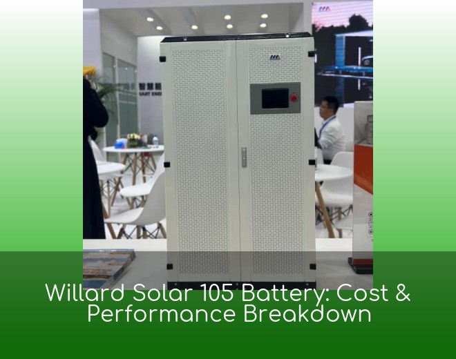 Willard Solar 105 Battery: Cost & Performance Breakdown